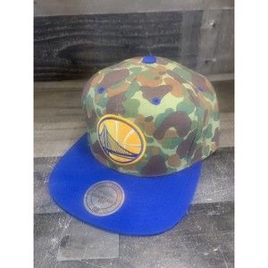 Mitchell & Ness Golden State Warriors Camouflage Camo TC Visor VQ76Z Hat
